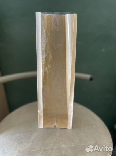 Пакет из крафт бумаги с демонтрационным окном