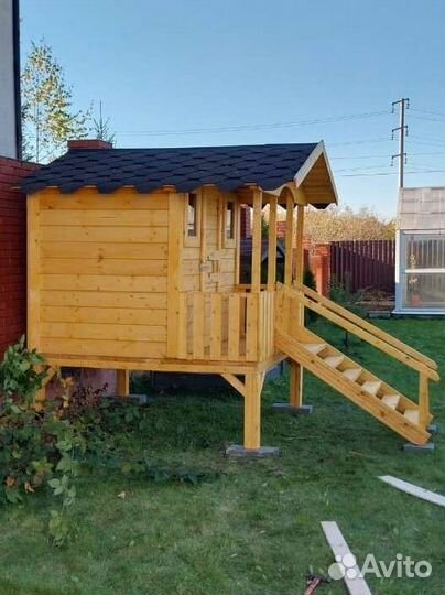 Детский деревянный домик для дачи новый
