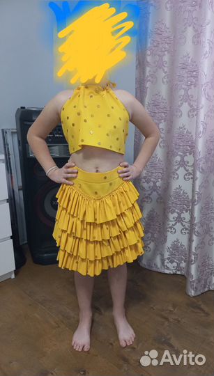 Бальное платье для выступления, платье желтое