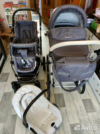 Детская коляска Reindeer 3/1 с двумя рамами