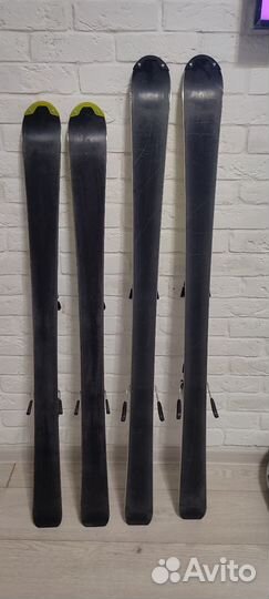 Горные лыжи fisher + палки р. 120, 130