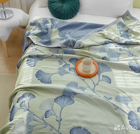 Плед 230х250 см покрывало из 100% хлопка