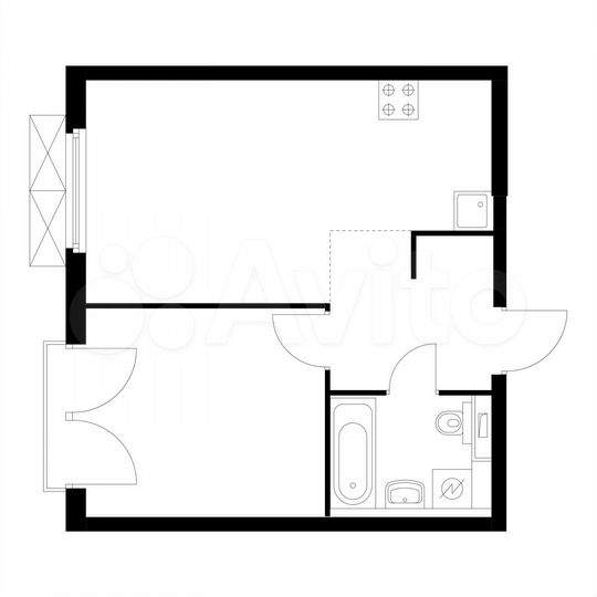 1-к. квартира, 40,3 м², 11/13 эт.