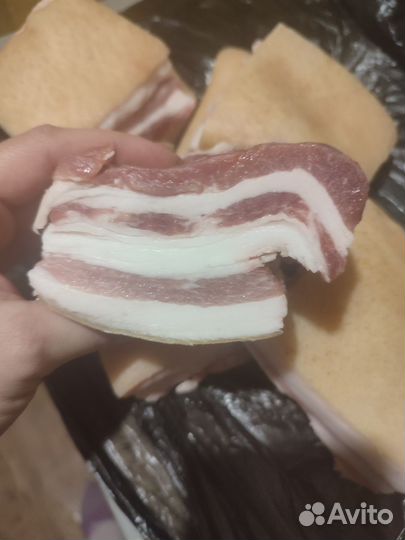 Сало Солёное, горячего копчения