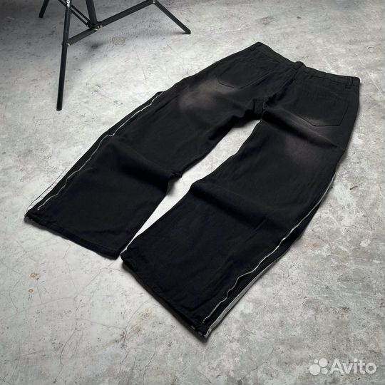 Джинсы Rick Owens X Adidas Zipped