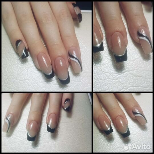 Модель на наращивание, покрытие гель лак