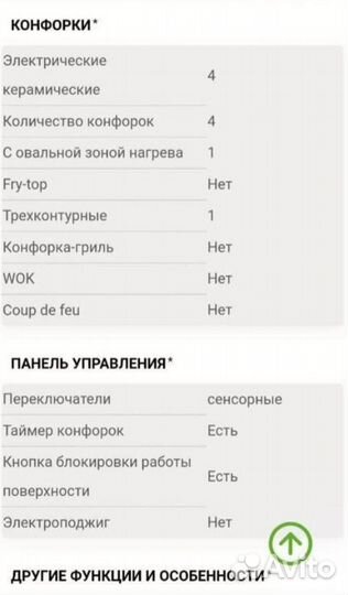 Варочная панель электрическая
