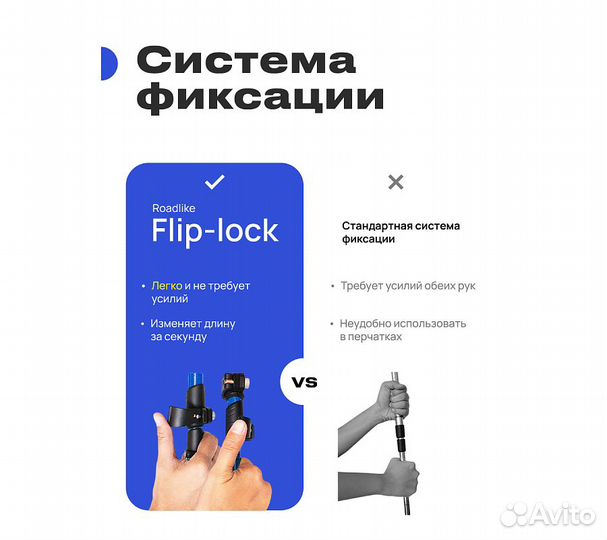 Палки для скандинавской ходьбы RoadLike Carbon Чер