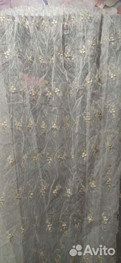 Шторы турецкие с ручной вышивкой