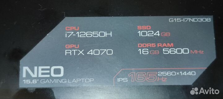 Rtx 4070/ i7 12650h/ 1000SSD