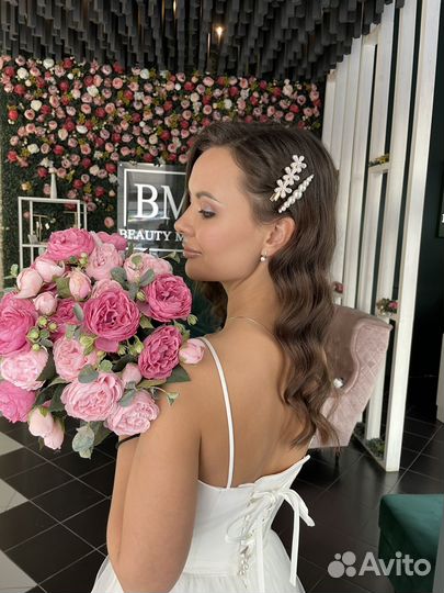 Прическа макияж