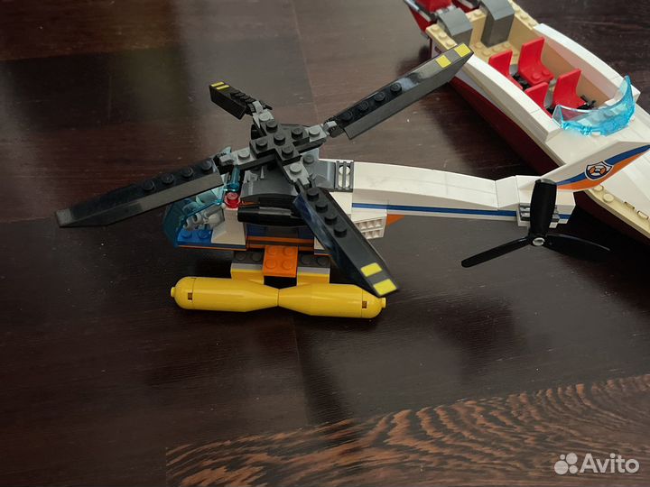 Катер вертоле lego, лего