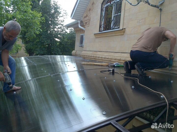 Изготовление навесов ковка