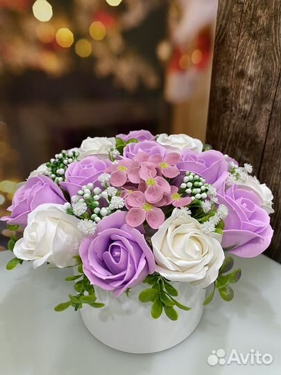 Букет из мыльных цветов