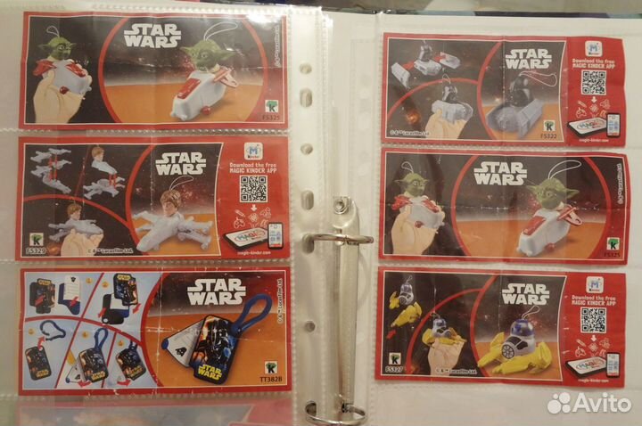 Киндеры Звездные войны Марвел