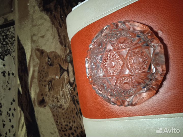 Хрустальная пепельница чехия