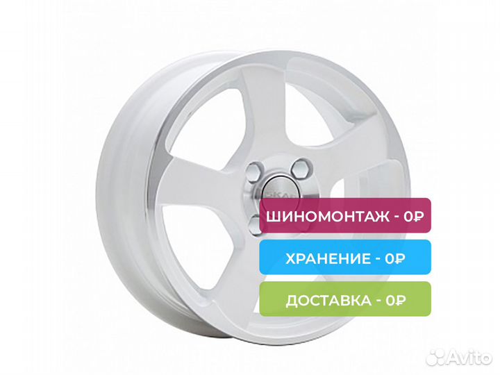 R15 4x100 6J ET45 D67,1 Скад Аллигатор алмаз-белый
