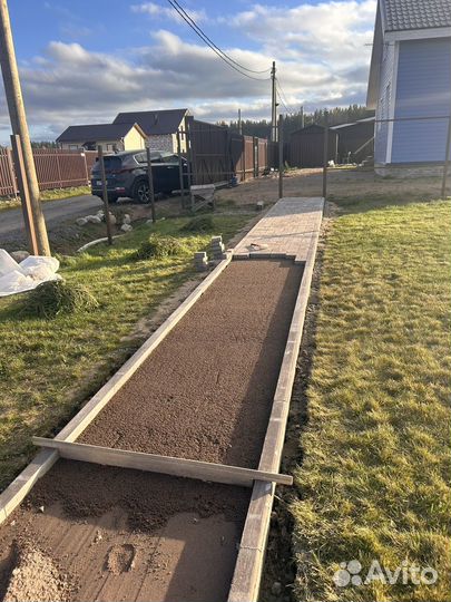 Укладка тротуарной плитки