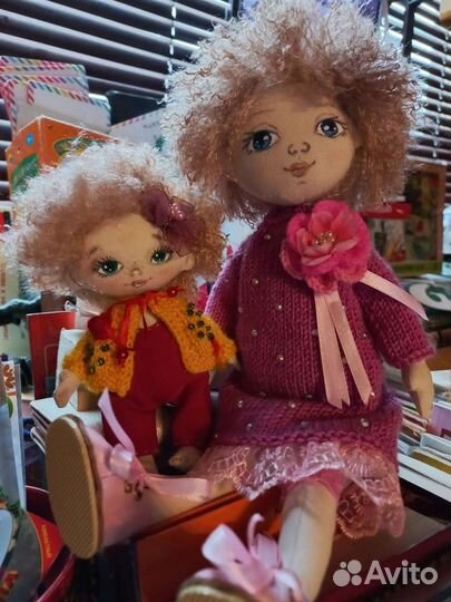 Куклы интерьерные 2шт, ручная работа, новые