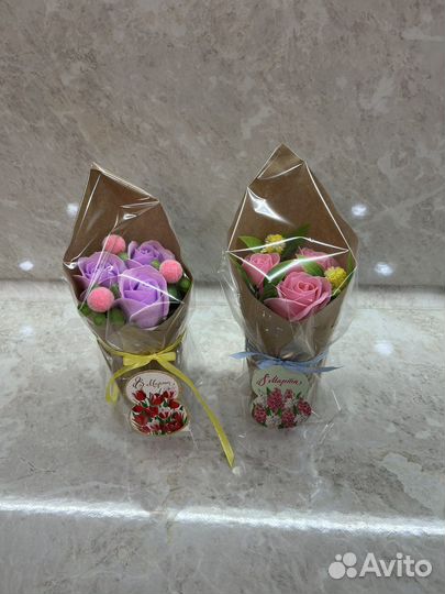 Мыльные букеты