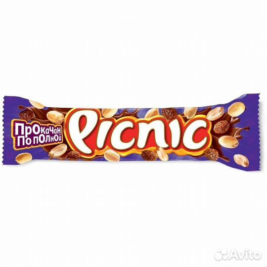 Шоколадный батончик Picnic 38 г