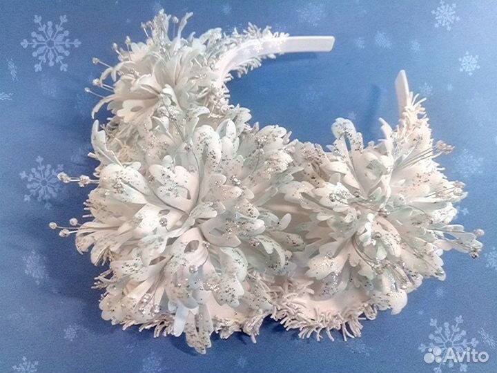 Кокошник со снежинками