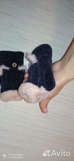 Красивые и тёплые перчатки для девочки