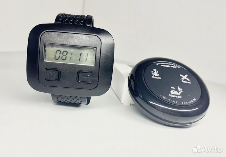 Часы официанта Эконом, кнопка вызова официанта