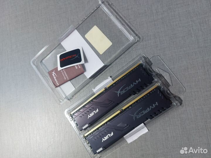 Память ddr4 Kingston HyperX 16 гб 3200 мгц(2/8 гб)