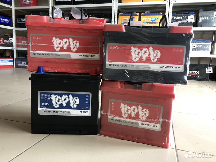 TopLa Top 45 55 60 62 65 66 75 85 95 100 110А/ч