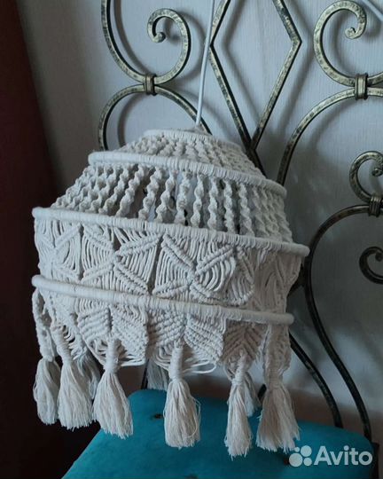 Абажур макраме