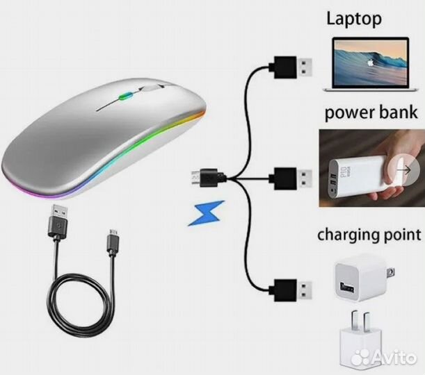 Беспроводная заряжаемая мышь