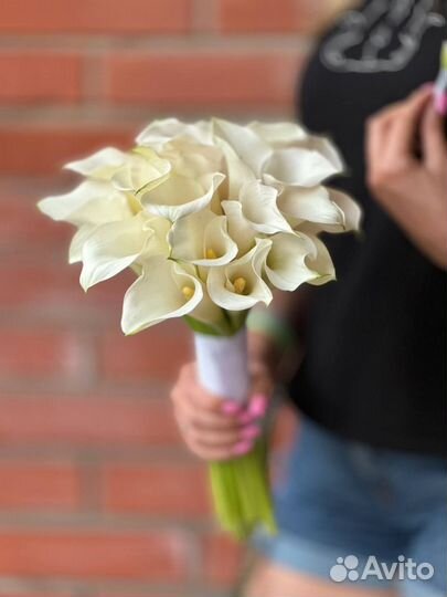 Свадебный букет невесты, каллы