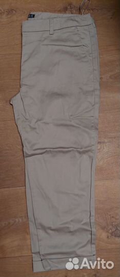 Брюки капри (бриджи) бежевые