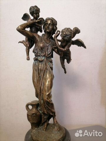 Антикварная скульптура статуэтка бронза