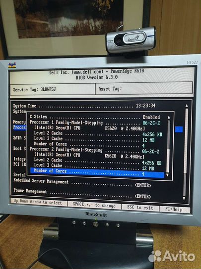 Сервер Dell R610 2хE5620, 24gb, 2 бп, с дисками