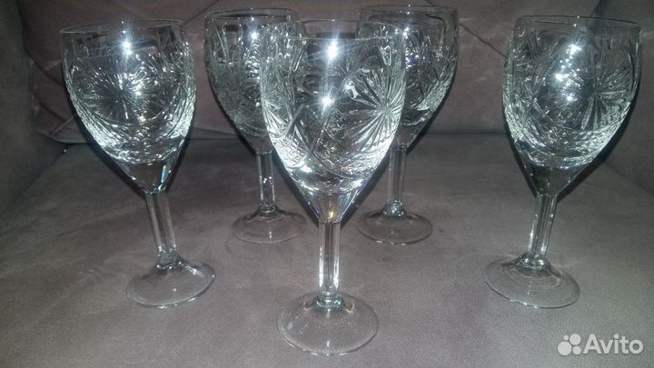 Хрустальные рюмки и бокалы СССР