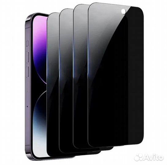 Защитное стекло антишпион на iPhone 13, 14