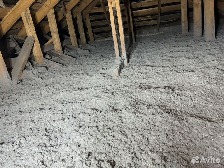 Утеплитель эковата в помещение