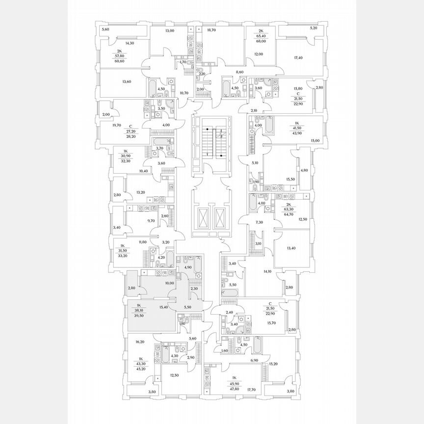 1-к. квартира, 39,5 м², 6/13 эт.