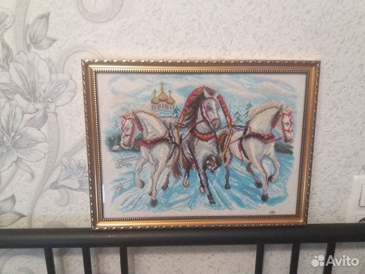 Картина вышитая крестом