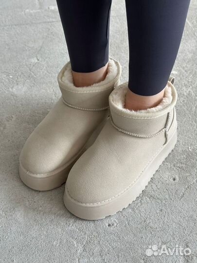 Угги UGG теплые зимние серые/классические