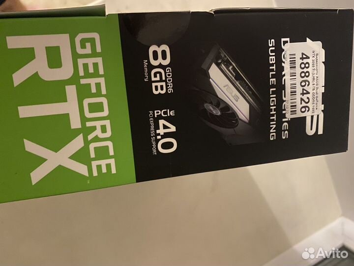 Видеокарта GeForce RTX 3060 ti lhr asus