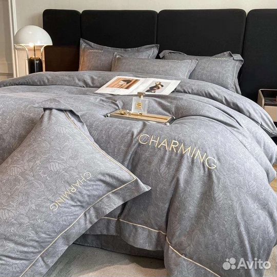 Постельное бельё сатин люкс евро в коробке