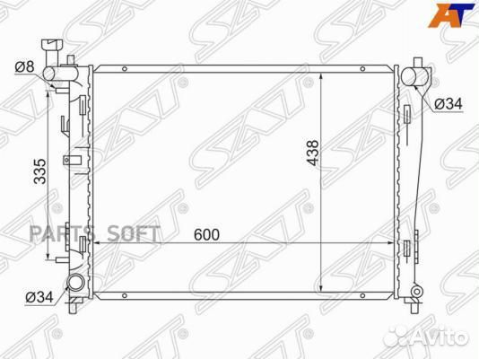 Радиатор охлаждения Хендай Элантра 07
