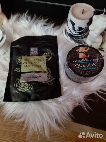 Наборы косметики скраб, крем, spf, тушь, подводка