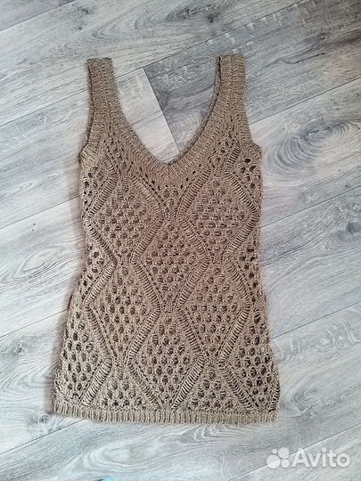 Вязанный топ сетка