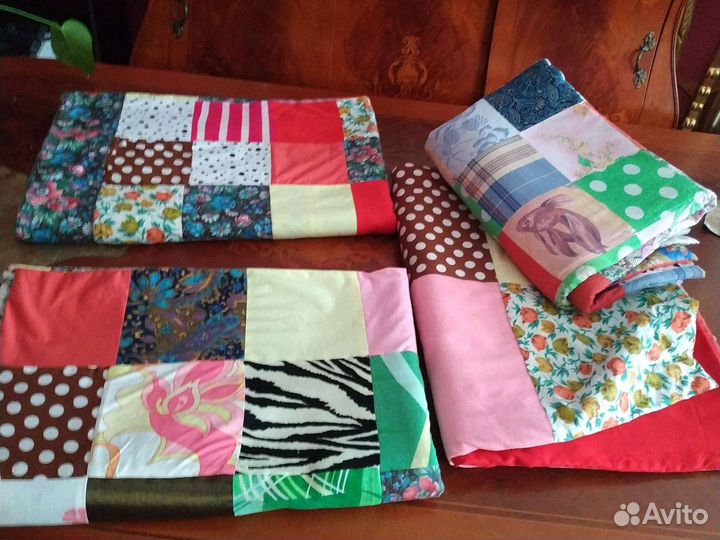 Одеяла 4 шт,лоскутные/ Пэчворк, ковёр
