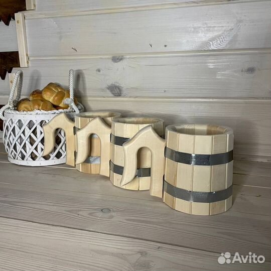 Пивная деревянная кружка