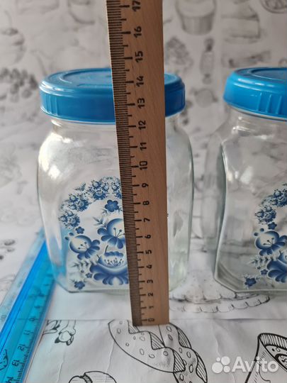 Набор 2 банки для сыпучих продуктов